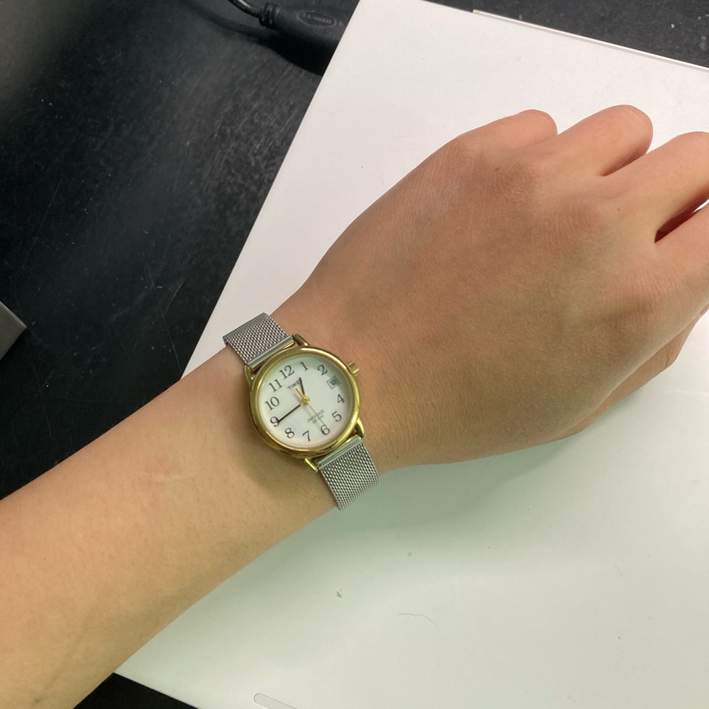 Timex watch with Fossil watch straps
